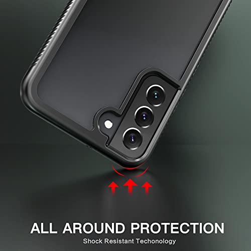 Coque Galaxy S22 Plus antichoc robuste IDweel noire verre trempé