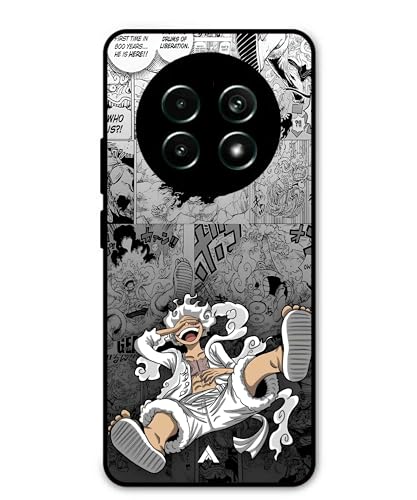 Image of Premium Anime 2 Case for Realme 13 Pro Plus (Glossy Finish) Soft-Touch Metal TPU Back Cover, Shockproof, Designer, Aesthetic Mobile Phone Case
