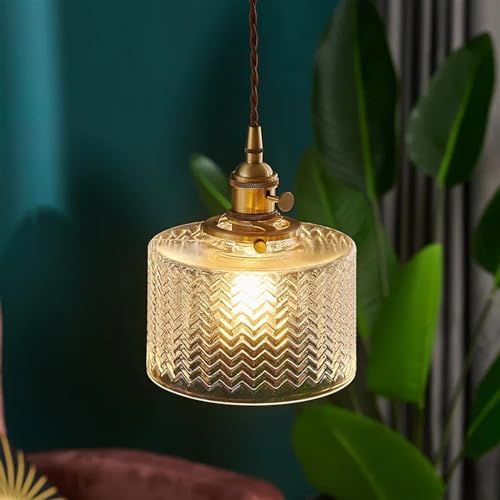 Lampe suspendue Luminaria avec diffuseur en verre vert et système LED
