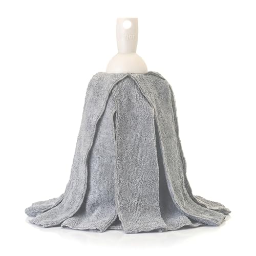 Vigar - Replacement for Mop – Universal Thread – 10 x 10 x 15 cm – Washing Machine Safe – Maximum Absorption – for All Floors – Grey