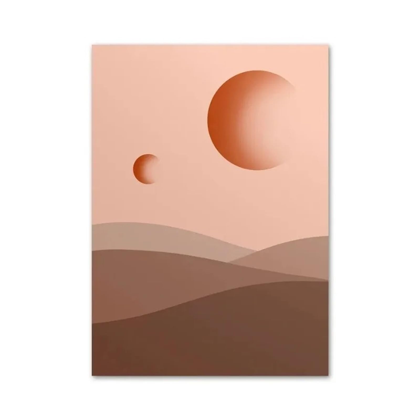 Xenite A Wall Rt Canvas Prints Dune Desert Planet Cactus Moon Nordic Bstract Wall Rt Posters Nd Prints Pictures For Living Room Decor(,40X50cm)