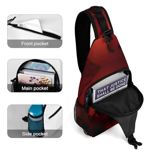 Mochila tipo bolso Sling para senderismo y uso casual miniatura 4