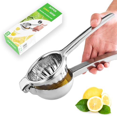 Exprimidor de limón de alta calidad, extractor manual de jugo extragrande, maximiza la extracción de jugo con diseño ergonómico de acero inoxidable de grado...