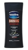 Vaseline Men Body & Face Lotion, Extra Strength, 10 fl oz - 2pc