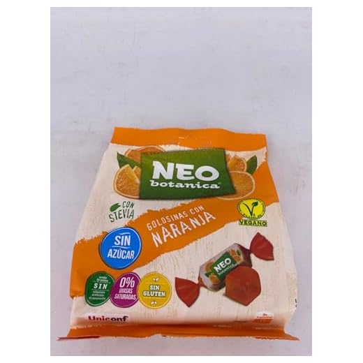 Caramelos Neo botanica con STEVIA sabor Naranja 72gr - 12 Unidades (12)