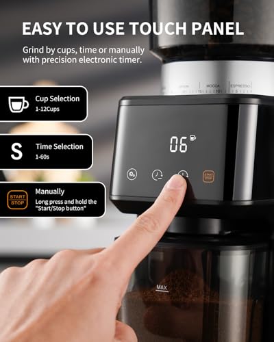 Shardor Conical Burr Espresso Coffee Grinder Electric With Precision Timer 2.0 thumb #1