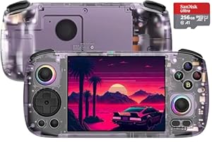 Generisch RG406H Retro-Spielkonsole – Lila, 256GB