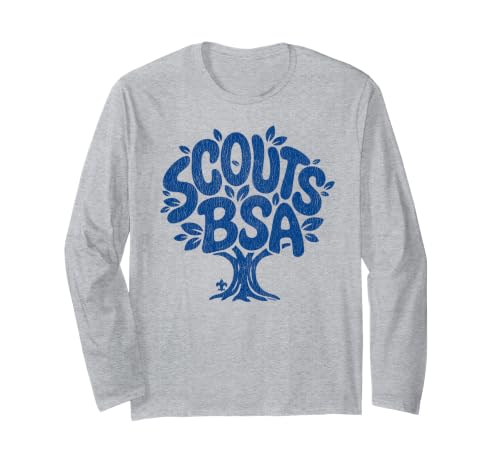 Scouts BSA Tree Art Outdoors Nature Distressed Graphic ����T�V���c