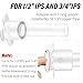 Tub Spout Adapter,Shower Adapter for Tub Faucet,Tub to Shower Conversion Kit,Slip on Tub Spout,Fits 1/2'' Copper Pipe,1/2'' IPS and 3/4'' IPS,Includes Tub Spout Diverter Repair Kit with Assembly Tool
