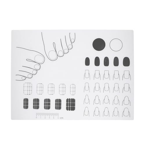 Acrylic Nail Training Mat Silicone Pad 28x21cm miniatura 1