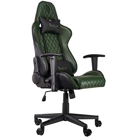 Noua Silla Gaming, Cuero Aluminio, Verde Militar Cover