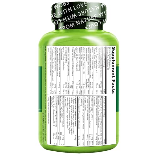 NATURELO Teen Multivitamin - Whole Food Multivitamin - with Minerals for Teenage Boys & Girls - Supplement for Active Kids - Non-GMO - Vegan & Vegetarian - 120 Capsules - Image 3