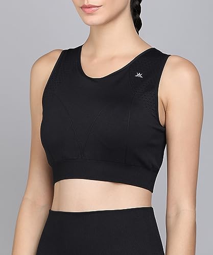 Image of Kobo Medium Impact Slip on Everyday Sports Bra for Women - Lightly-Padded, Non-Wired & High Coverage | Lined Cups with Removable Inserts (Imported)