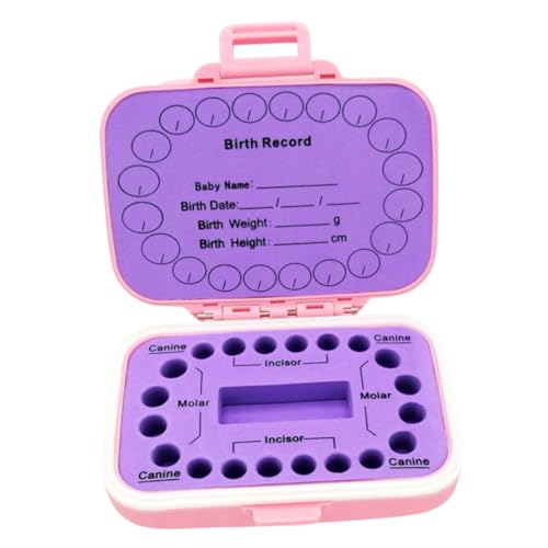 ERINGOGO Preserve Baby's First Teeth Tooth Keepsake Box Labels for Easy Identification Safe Storage