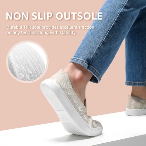 Image of STQ Slip on Shoes for Women Breathable Fashion Sneakers Comfortable Knit Casual Shoes