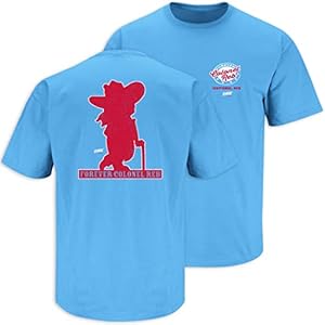 Ole Miss Football Fans. Forever Colonel Reb T Shirt (Sm-5X) (Light Blue Short Sleeve, X-Large)