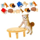 LIFKOME 6 Piezas Adorno de muñeca Shiba inu Modelos de Perros de plastico caseta para Perros pequeños Decoracion Coche Akita Decoraciones Perro Miniatura Decorar Oficina Perrera