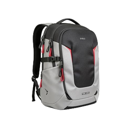 Diablo sac à dos ordinateur portable 15.6 pouces grande capacité 27L sac à dos multifonction ergonomique avec compartiment pc rembourré organiseur intérieur sac ville cabine 48 x 32 x 18 cm