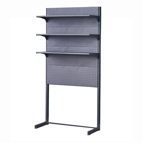 Tablero de clavijas de metal resistente para garaje y escritorio, solución de almacenamiento de herramientas, ganchos ajustables, soporte de pared duradero, ideal para talleres y nización en el hogar