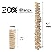 Outdoor Games Large Tower Stacking Game, 54 Wooden Blocks, Stack Up to 4 Ft Tall, Includes Carry Bag and Scoreboard, Backyard and Beach Lawn Yard Fun for Adults and Family