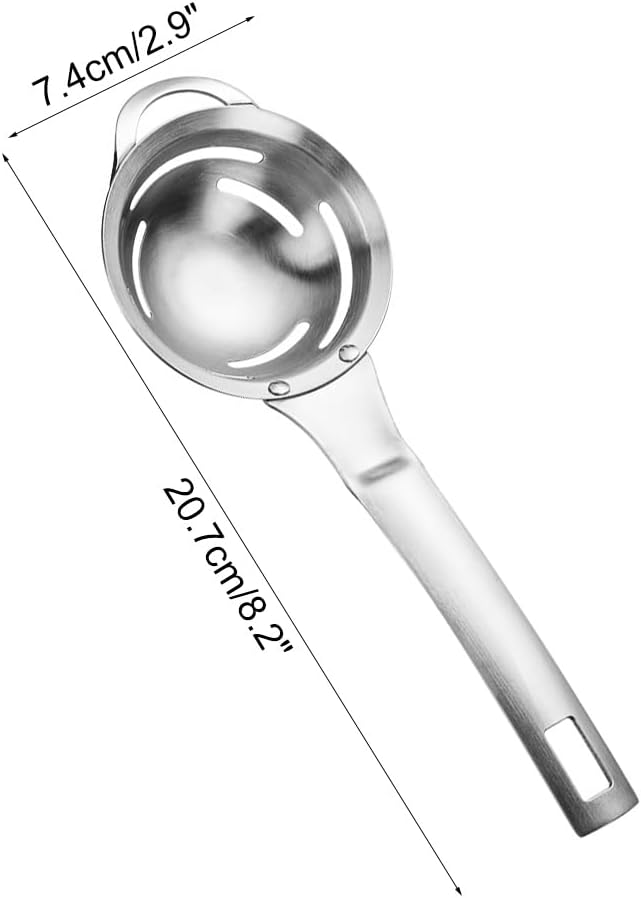 Egg Separator,Stainless Steel Eggs Yolk White Filter Quick Egg Yolk & White Separation Kitchen Tool for Kitchen Cooking Baking Gadget