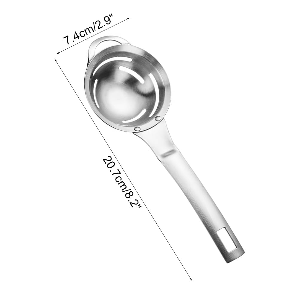Egg Yolk Separator, Stainless Steel Egg Extractor Kitchen Tool for Cooking & Baking