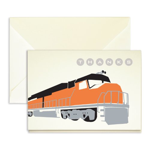 Train Thank You Cards - Pack of 24-5" x 3.5"
