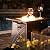 BALI OUTDOORS Propane Fire Pit Table, 28 inch 50,000 BTU Auto-Ignition Outdoor Gas Fire Pit Table, CSA Certification Approval and Strong Steel Tabletop (Square Black)