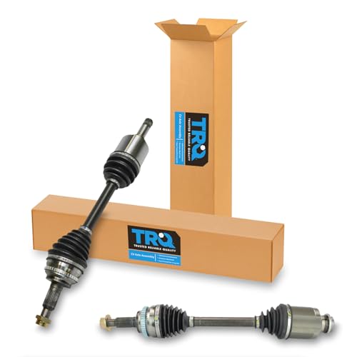 Image of TRQ Front Driver and Passenger Side CV Axle Assembly Set 2 Piece Compatible with 07-10 Ford Edge AWD 2011 Edge SE SEL Limited AWD 12-13 3.5L 3.7L 07-13 Lincoln MKX