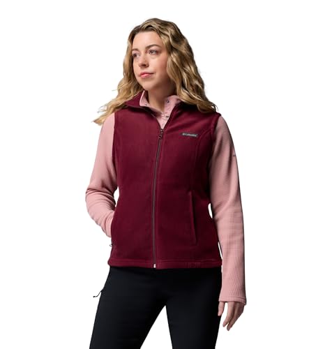 Columbia Womens Benton Springs Fleece Vest, Rich Wine, X-Large3