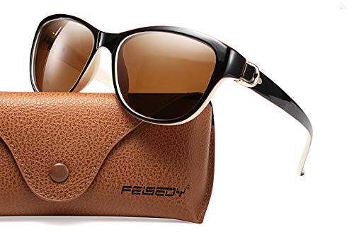 FEISEDY Women Vintage Polarized Sunglasses Lady Elegant Cateye Sun Glasses B24763