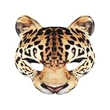Picture of Amosfun Leopard Masks Half Face Masquerade Masks Animal Costumes Cat Mask for Halloween Carnival Easter Dancing Party Accessory