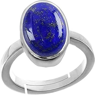 anuj sales 15.25 Ratti / 14.00 Carat Lapis Lazuli Ring Natural Lapiz Ring Original Lab Certified Blue Lapis Unheated Untreated Precious Stone Adjustable Ring Size 16-24 for Men and Women,s-picture-12