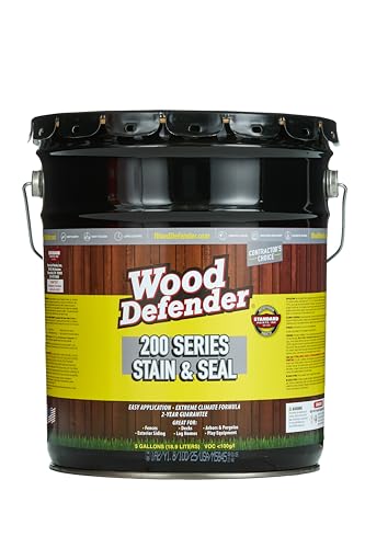 Wood Defender 200 Series Cedar Tone Transparent Stain & Sealer 5-Gallon