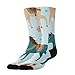 Meaudiwes Fashion Dress Decor Socks, Comfortable Work Leisure Sports Socks For Girls And Boys Beautiful Flowers Floral Horse Art