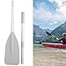 RiToEasysports 2pcs Boat Oars, High Toughness Inflatable Boat Dinghy Canoe Oars Paddle with 2 Rod for Inflatable Boat Rubber Marine Sports Inflatable Kayak Paddle