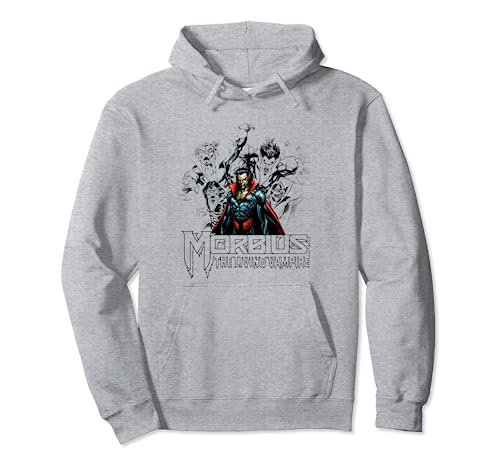 Sweat Marvel Morbius The Living Vampire avec motifs sketches stylisés pour fan