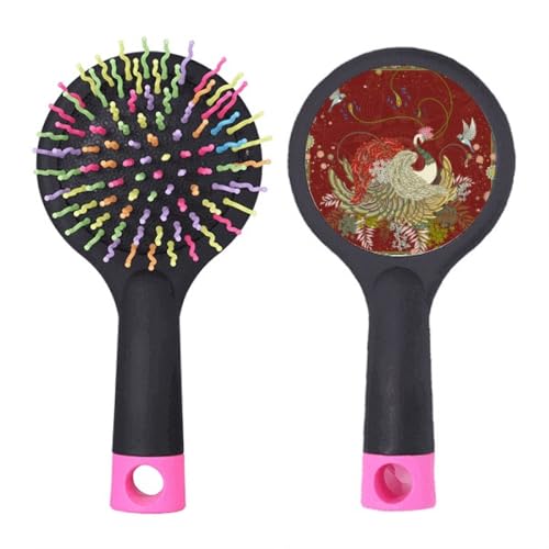 Brosse démêlante Ukiyo-e Flower Wing pour un coiffage doux au réveil