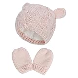 ベビー帽子 キッズ帽子 女の子 男の子 キャップ 赤ちゃん 秋冬 ハット かわいい お出かけ 裏起毛 お散歩 ギフト スノボー 撮影 年賀状 自転車 幼児 (ピンク，M)