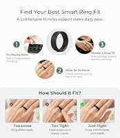 XSWCCJJ Smart-Ring-Größenkit – Enthält UK-Größen 7 bis 12, damit Sie vor dem Kauf messen können, um jedes Mal sicherzustellen – Ansicht 3