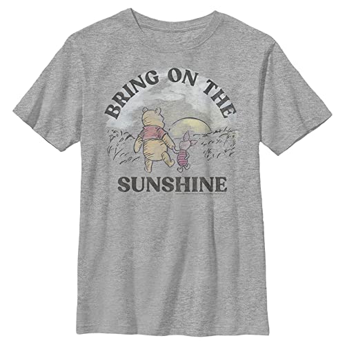 Disney Winnie The Pooh Bring on The Sunshine Boy's Heather Crew Tee