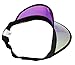 Nicky Bigs Novelties Clear Holographic Iridescent Mirrored Metallic Colored Plastic Sun Visor Tennis Beach Vegas Dealer Golf Hat, Oil Slick