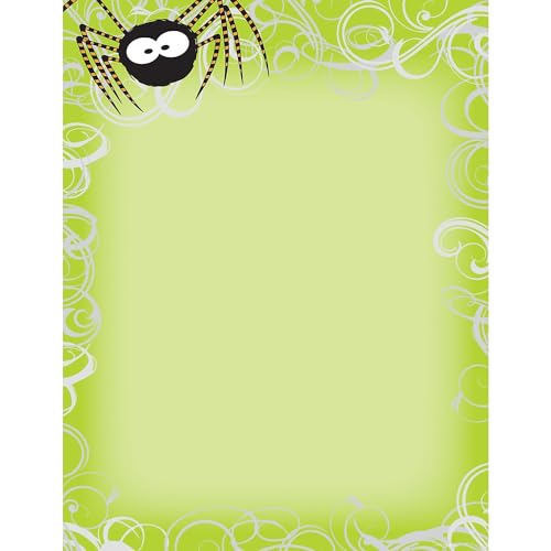 Great Papers! Halloween Spider Swirls Letterhead and Printer Paper, Imprintable Stationery, 80 Sheets, 8.5