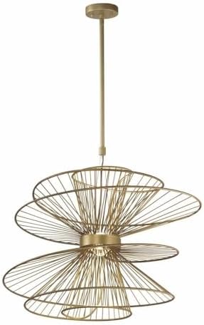 Maxim Zeta - 28.5 Inch 16W 2 LED Large Pendant-Natural Aged Brass Finish