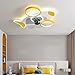 SCZWP8 Nordic minimalistyczny wentylator do pokoju dziecięcego lampa motyl sypialnia niewidoczny pilot lampa wentylatora LED ściemnialny wyciszony wentylator sufitowy z lampą żelazny wentylator