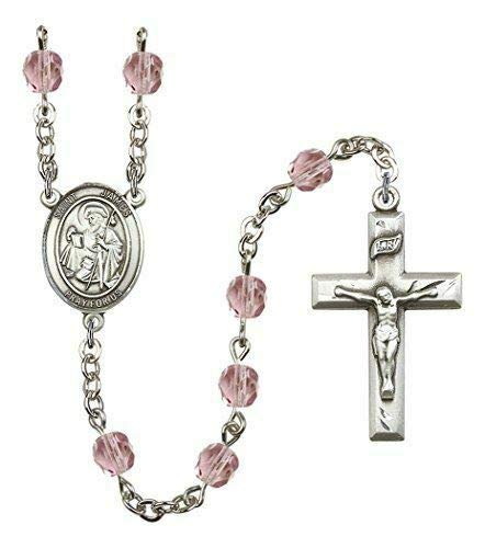 The Christian World June Birth Month Prayer Bead Rosary with Saint James The Greater Centerpiece, 19