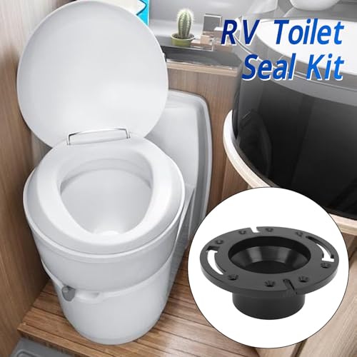 Image of 385345892 RV Toilet Seal Kit and Socket Flange for RV 300 310 320 Toilets,Leak Prevention, with 34120 Waste Ball Seal Replace for Aqua Magic Plus