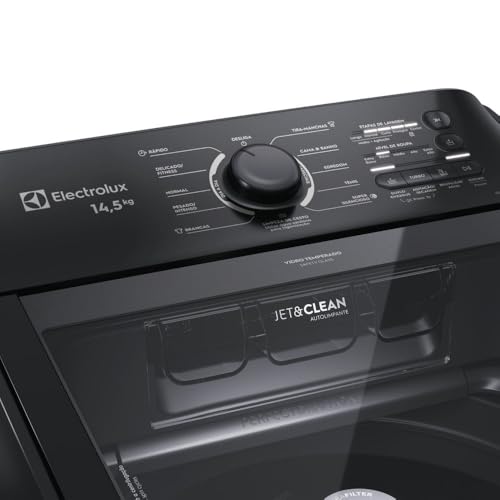Máquina de Lavar Electrolux 14,5kg Preta Efficient Cesto Inox Jet&Clean e Filtro Fiapos 220v LEP15 #4