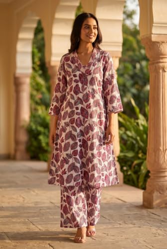 Conjunto Kurta de algodón para mujer ideal para tus eventos de verano 2