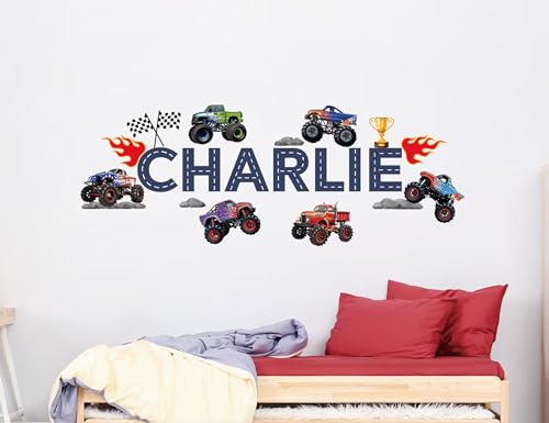 Vinilo Decorativo Monster Truck para Pared Infantil miniatura 5